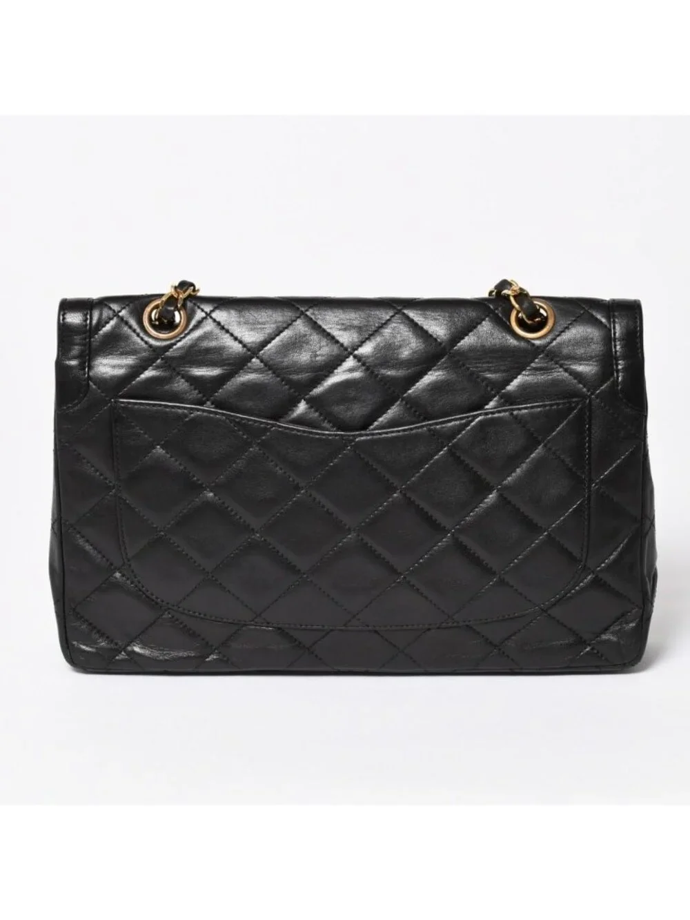 Chanel Quilted Double Flap Chain Shoulder Bag Limited Edition CC Logo Lambskin